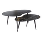 Salontafel set/2 niervormig fossil